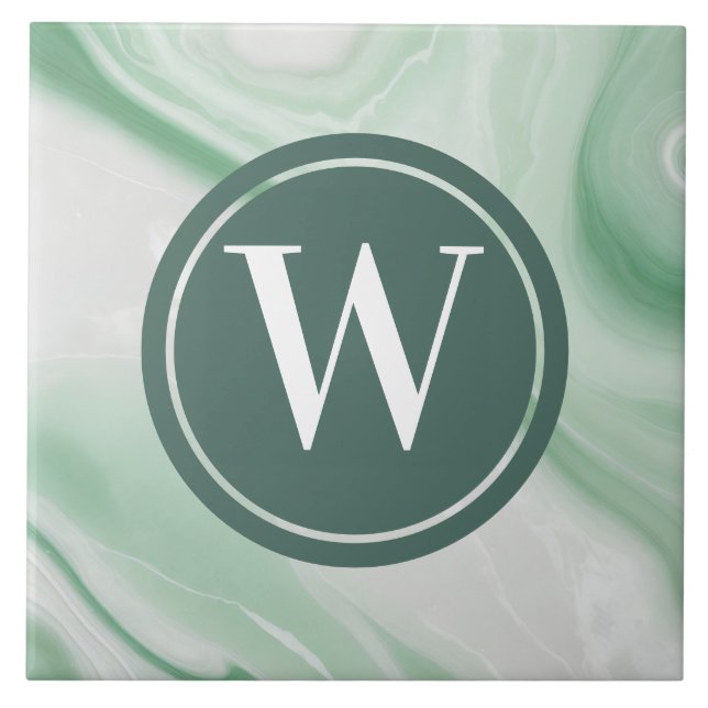 Ljust grönt marble Tile Sea Grönt Teal Stone Kakelplatta (Framsidan)