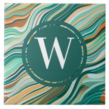 Ljust grönt marble Tile Sea Grönt Teal Stone