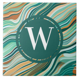 Ljust grönt marble Tile Sea Grönt Teal Stone Kakelplatta