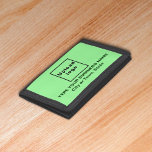 Ljust grönt nylonplattor för företagsvartvitt<br><div class="desc">Trifold nylon som du kan anpassa för att lägga din verksamhet i namn. Du kan ge det till dina lojala kunder som ge. Ett presentobjekt med ditt företag namn för att bygga medvetenheten om varumärket namn. Ett tillbehör som du kan inkludera i marknadsföring-material för att marknadsföra ditt företag eller ge...</div>