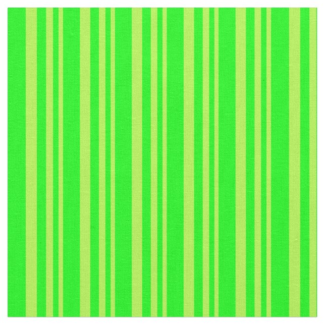Ljust grönt och Lime Mönster Tyg (Närbild)