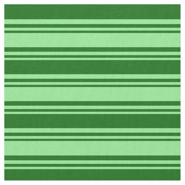 Ljust grönt och Mörk grönt Linjer Mönster Tyg (Närbild)