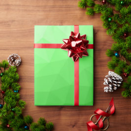 Ljust grönt övertoningsgeometriskt rutnät mönster presentpapper