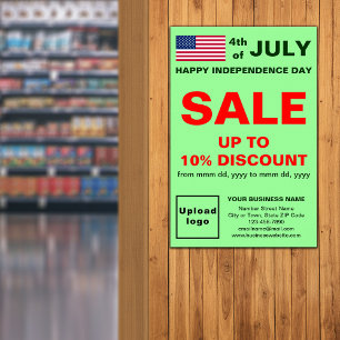 Ljust grönt Poster för Independence day Business S