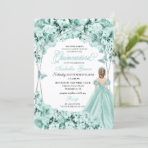 Ljust grönt prinsessan Dress Quinceanera