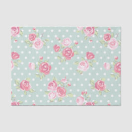 ljust - grönt, rosa ros, shabby chic, mönster,