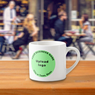 Ljust grönt Round Business Brand på Espresso Mugg Espressomugg