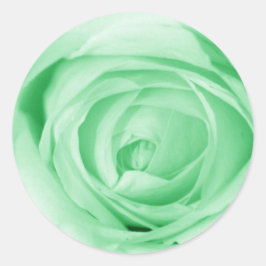 Ljust grönt runt klistermärke