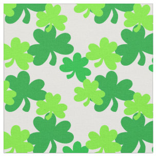 Ljust - grönt ShamrocksSts Patrick tyg för dag