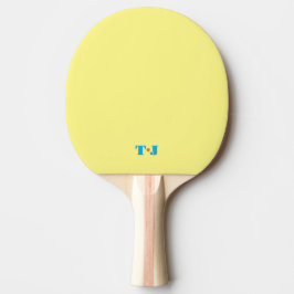 Ljust Gul Personlig Pingisracket