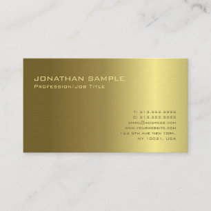 Ljust guld och skuggar elegant designlyxelit visitkort