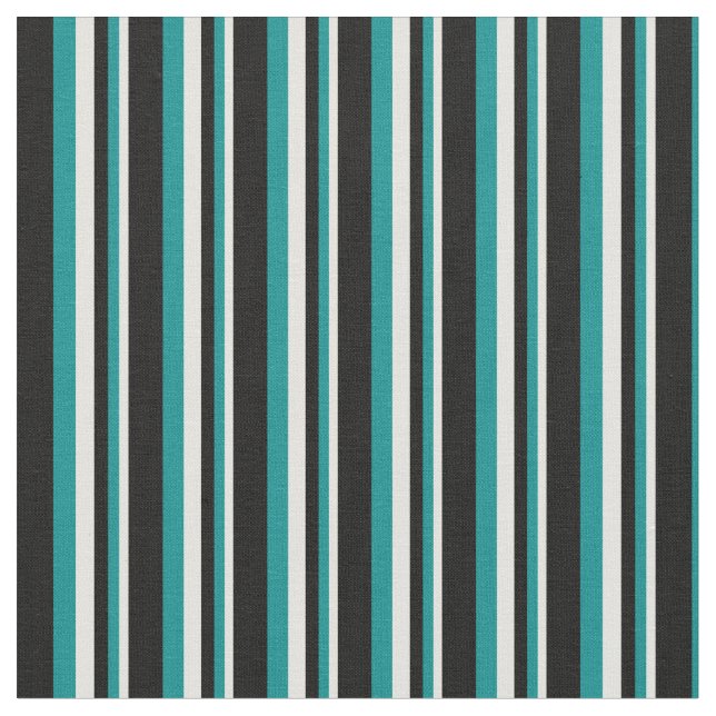 Ljust Gult, Mörk, cyan och svart Mönster Tyg (Närbild)