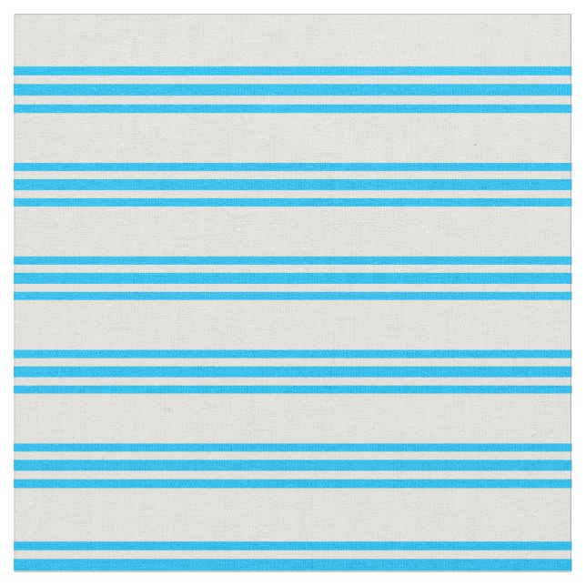 Ljust Gult och djup Himlar Blue Färgad Linjer Tyg (Närbild)