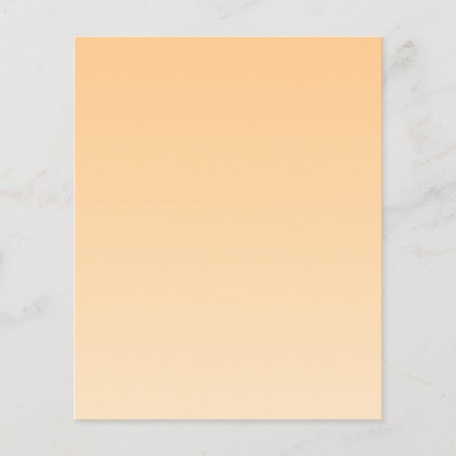 Ljust Gult och Orange övertoning Flygblad (Framsidan)