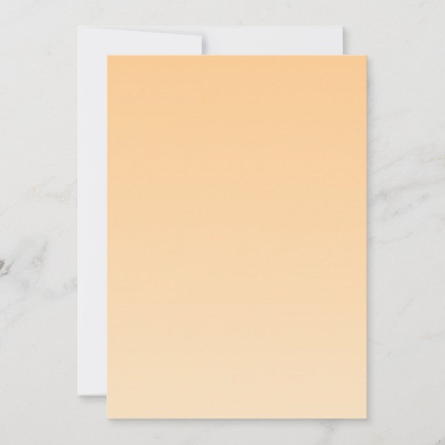 Ljust Gult och Orange övertoning Inbjudningar (Framsida)