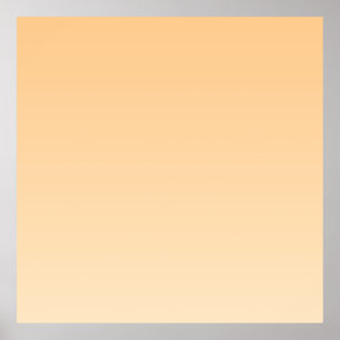 Ljust Gult och Orange övertoning Poster