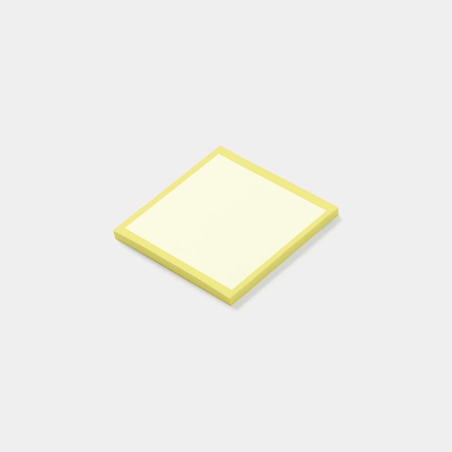 Ljust Gult, oformaterad Post-it Block (Vinklad)