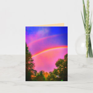 LJUST HÄLSNINGKORT FÖR DOUBLERAINBOW KORT