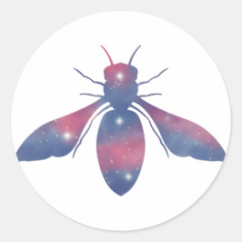 Ljust Honeybees Starscape Sticker Runt Klistermärke