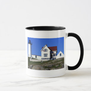 Ljust hus för Nubble, York Maine Mugg