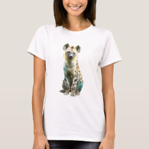 Ljust Hyena Finkonsttryck T Shirt