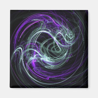 Ljust inom - Violet & Indigo Swirls Magnet