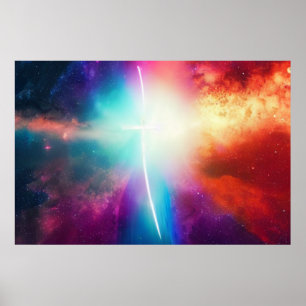 Ljust Kor i rymden Poster