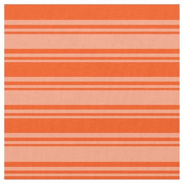 Ljust lax och röd Färgad stripe/lind Mönster Tyg (Närbild)