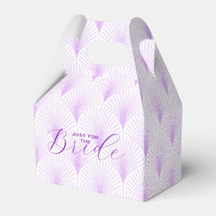 Ljust Lila Art Deco Mönster Anpassningsbar text Presentaskar