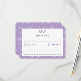 Ljust lila färg och vita ponnyer. OSA kort