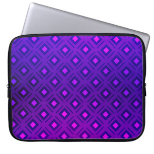 Ljust Lila med linjer, rektangel. Shining Laptop Fodral