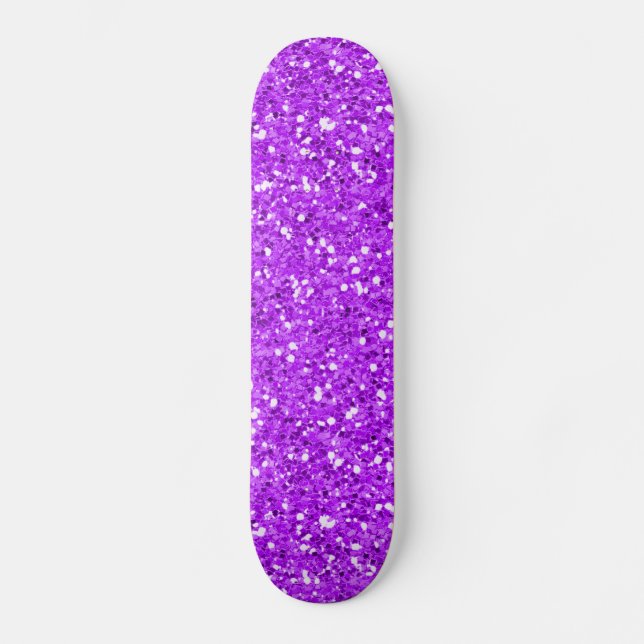 Ljust lilaShimmerglitter Skateboard Bräda 21,5 Cm (Framsida)