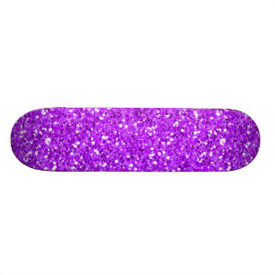 Ljust lilaShimmerglitter Skateboard Bräda 21,5 Cm