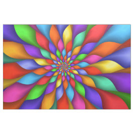 Ljust livligt Psychedelic spiralt tyg