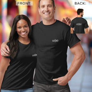Ljust Logotyp fram och tillbaka T Shirt