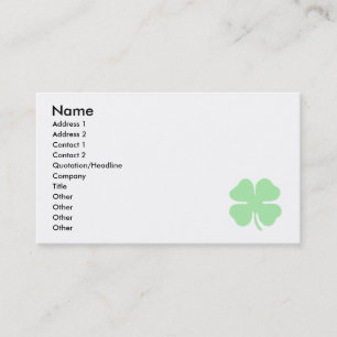 ljust - lövklöver shamrock.png för grönt 4 visitkort