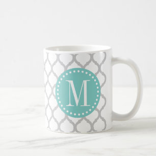 Ljust - marockanskt mönster för grått & för vi kaffemugg
