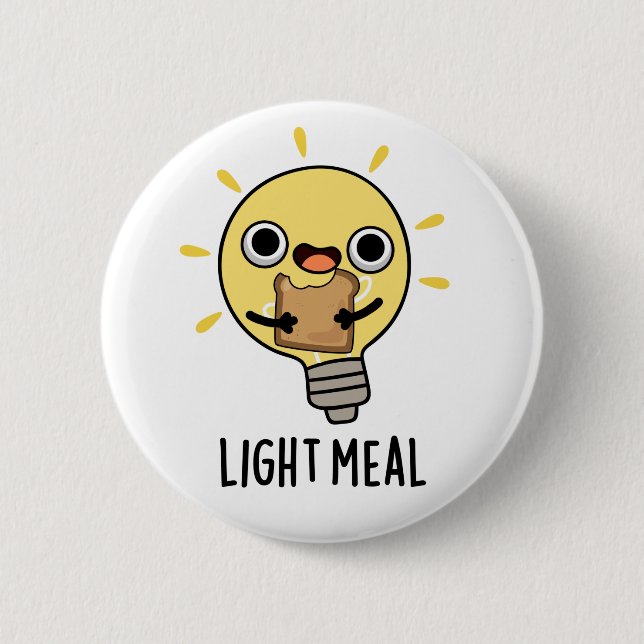 Ljust Meal-funny Electric Bulb Pun Knapp (Framsida)