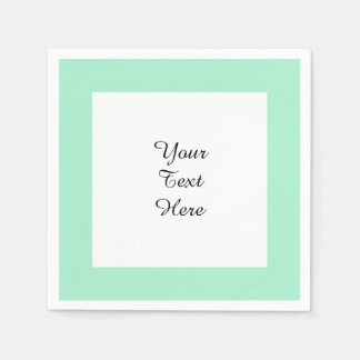 Ljust Mint-Grönt, matchning av Färgad med hög slut Pappersservett