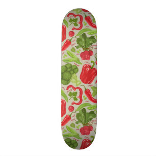 Ljust mönster från nya grönsaker skateboard bräda 20,5 cm