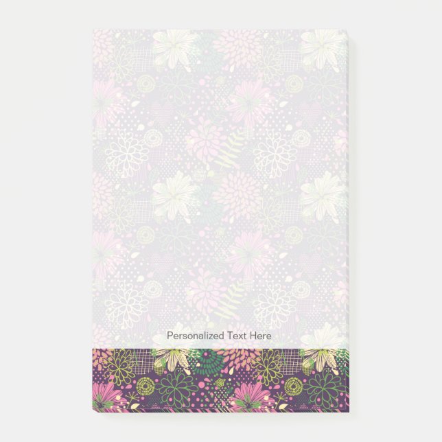 Ljust mönster post-it block (Framsida)