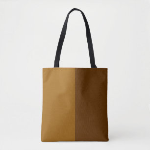 Ljust Mörk Brun del, halvsiddesign Tygkasse