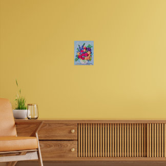 Ljust Muntert Konsttryck Poster