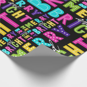 Ljust neon som är glatt och presentpapper