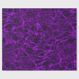 Ljust neonlila flammande vatten presentpapper