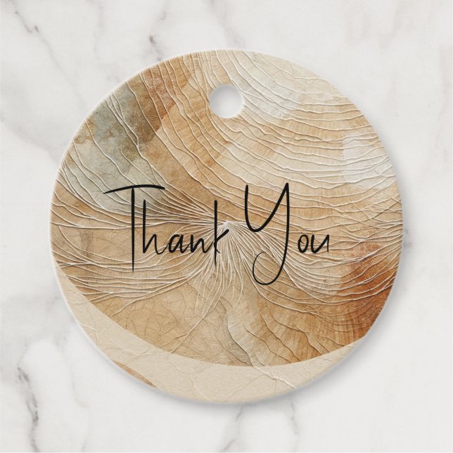 Ljust Neutral Naturlig Element Bohemisk Boho Bröll Gåvor Etiketter (Framsida)