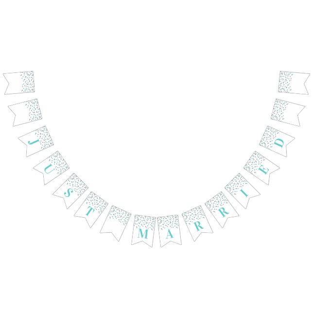 Ljust ny giftabaner - blåttsilverkonfettiar vimplar (Alla)