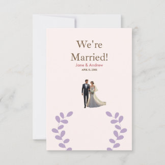 Ljust och bekväm bröllopsinbjudan, tryckt inbjudningar