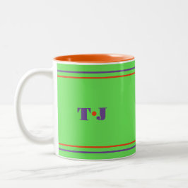 Ljust och färgglatt kaffemugg