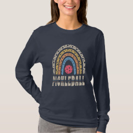 Ljust och färgglatt pickleball t shirt